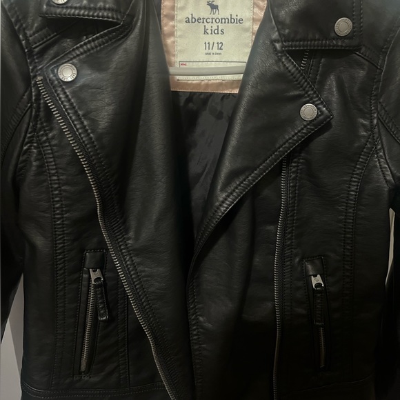abercrombie kids faux leather jacket (11/12) - Picture 1 of 4